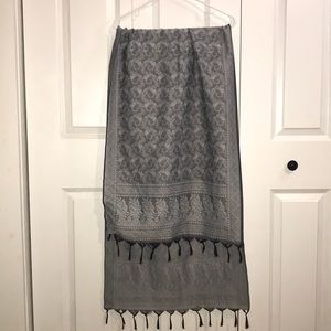 Silk long scarf